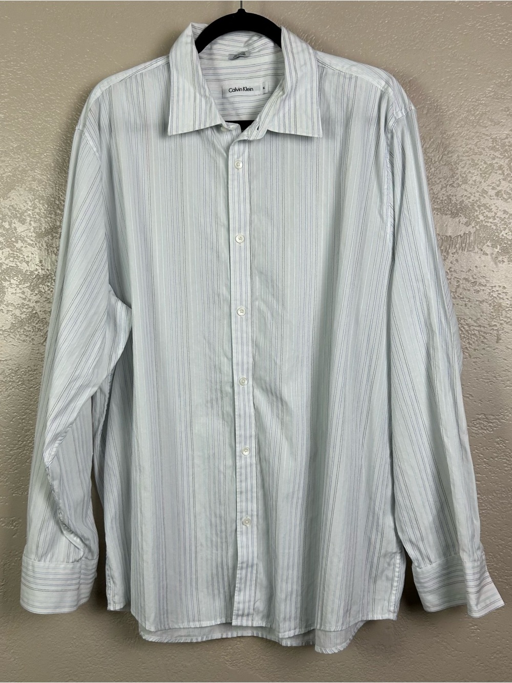 5 for $30 Calvin Klein Light Blue & White Pinstripe Dress Shirt